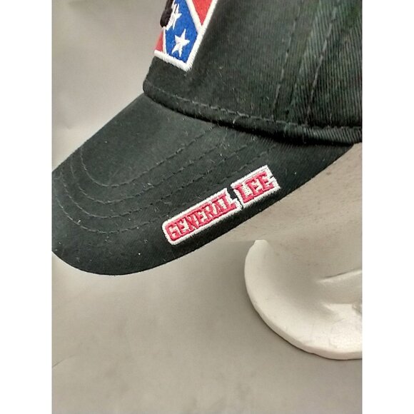 GENERAL LEE 01 Cooter's Place Black Cap Hat Embroidered Patch Confederate - Picture 6 of 7